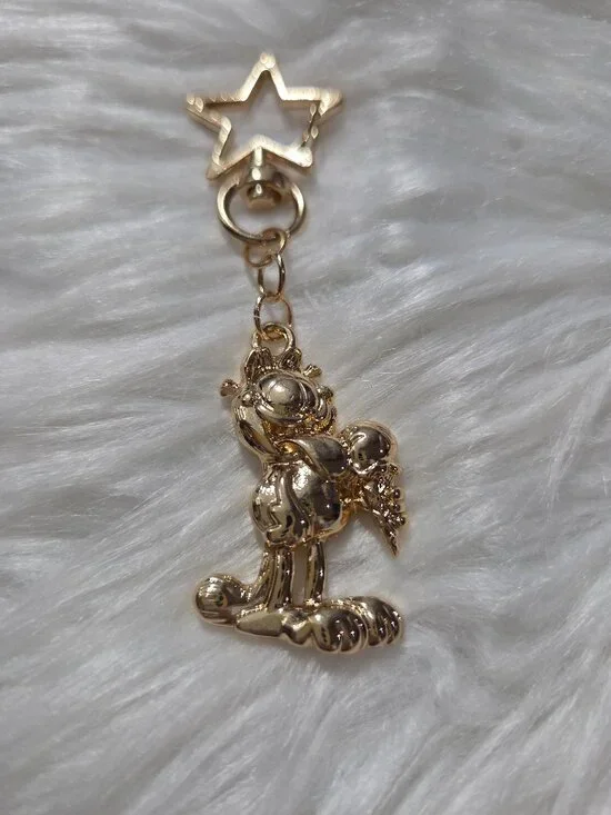 Garfield Gold-Tone Keychain