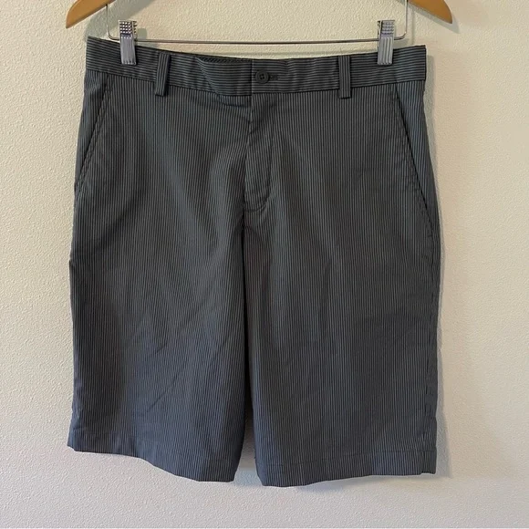 Nike Golf Performance Flat Front Short Gray Stripe Size 30
