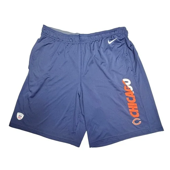 Nike Dri-FIT Chicago Bears NFL Training Shorts Blue Men's XL