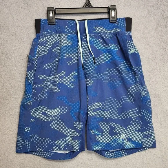 Lululemon Shorts Mens Small Blue Camo Luxtreme Liner 9