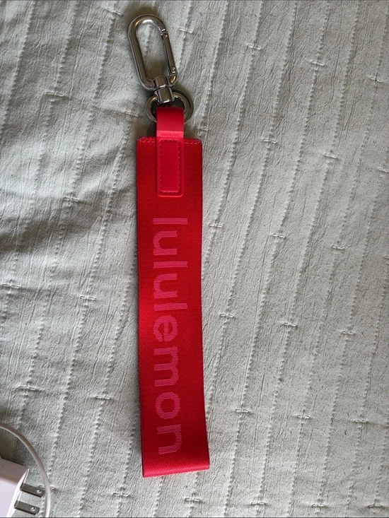 lululemon athletica Pink Key Strap Keychain