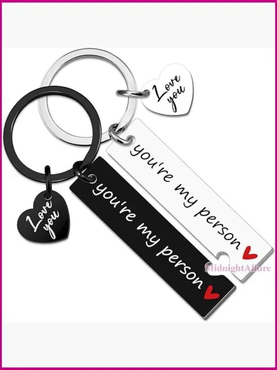 Couple Matching Keychains You're My Person His Hers Gifts