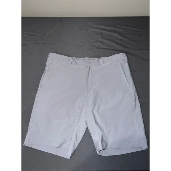 Roundtree & Yorke Performance Mens Golf Shorts Gray Size 36 Stretch Wicking