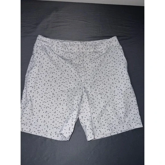 All in Motion Mens Golf Shorts Gray Geometric Triangle Print Size 36 Activewear