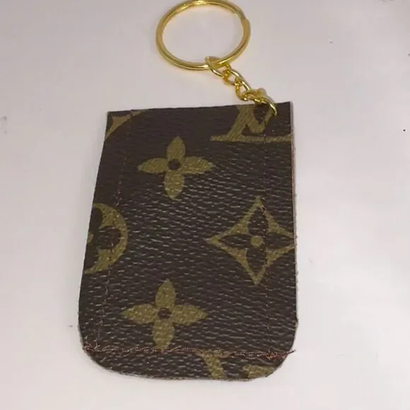 Louis Vuitton Custom Brown Monogram Chap Stick Holder