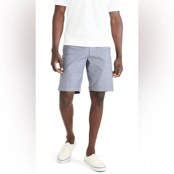 Dockers Mens Ultimate Straight Fit Supreme Flex Shorts Chambray Size 38