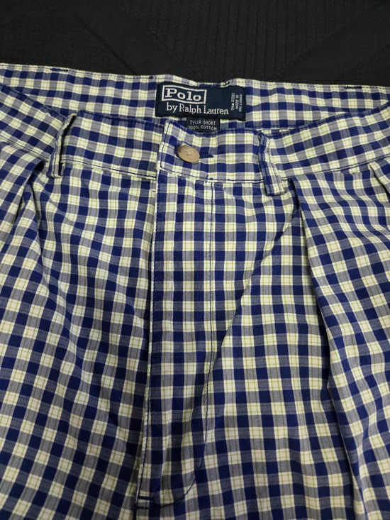 Polo by Ralph Lauren Blue & White Gingham Shorts #476