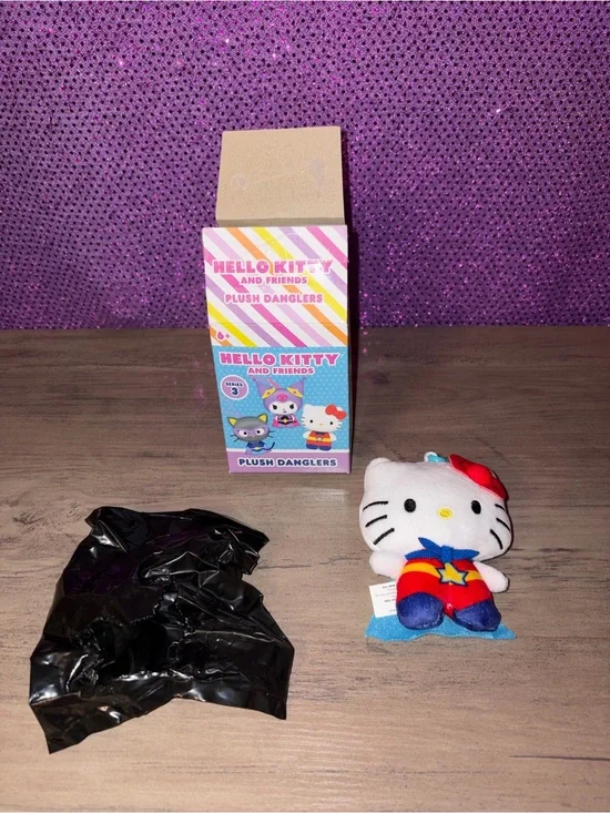 🆕💜🏝️🎉 Hello Kitty & Friends Plush Dangler Keychain Blind Box Figure NIB Sanrio
