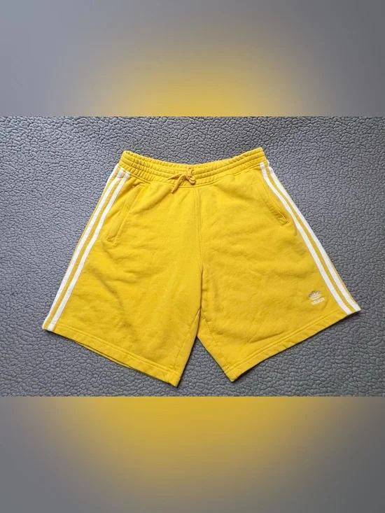 Adidas Originals Trefoil Shorts With Pockets Men’s Size Large Size Large Yellow