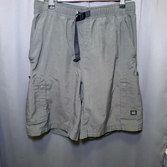 Vintage NIKE ACG Hiking Cargo Shorts Men's Sz Small Green Belted Outdoor Y2K