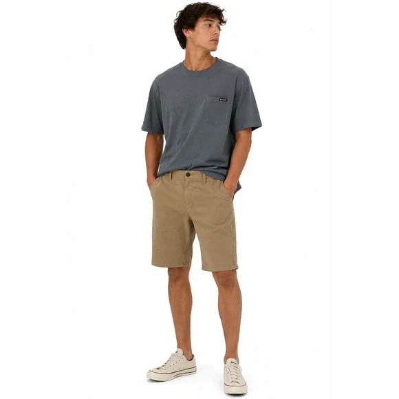 Hurley Hybrid Shorts Mens 34 Tan Khaki Stretch Performance Walkshorts Surf