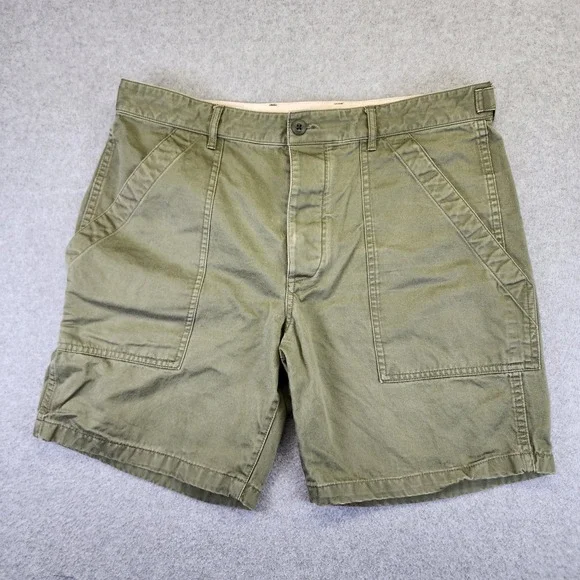 Wallace & Barnes Mens 35 Utility Shorts Green Military Army OG 107 Camp Fatigue