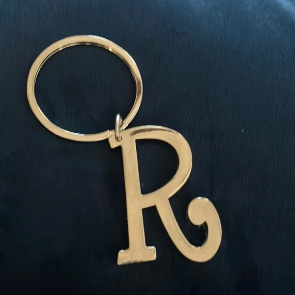 Silver Letter R‎ Keychain Heavy-duty