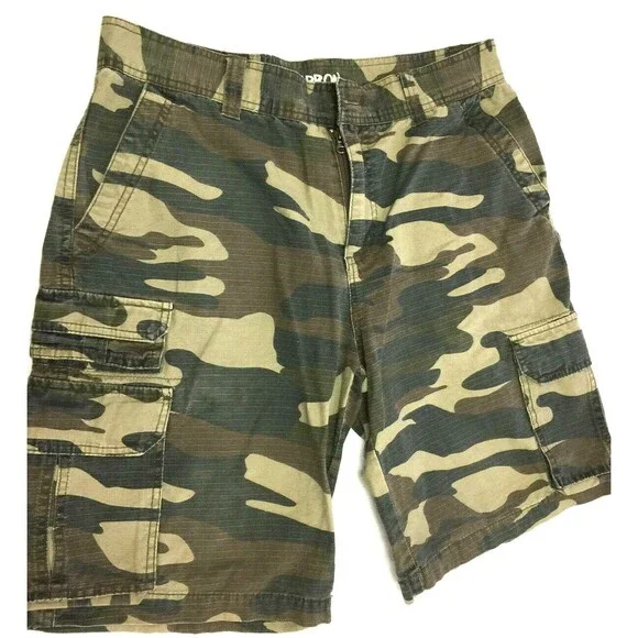 CARBON CAMO CARGO COTTON MENS SHORTS SIZE 31