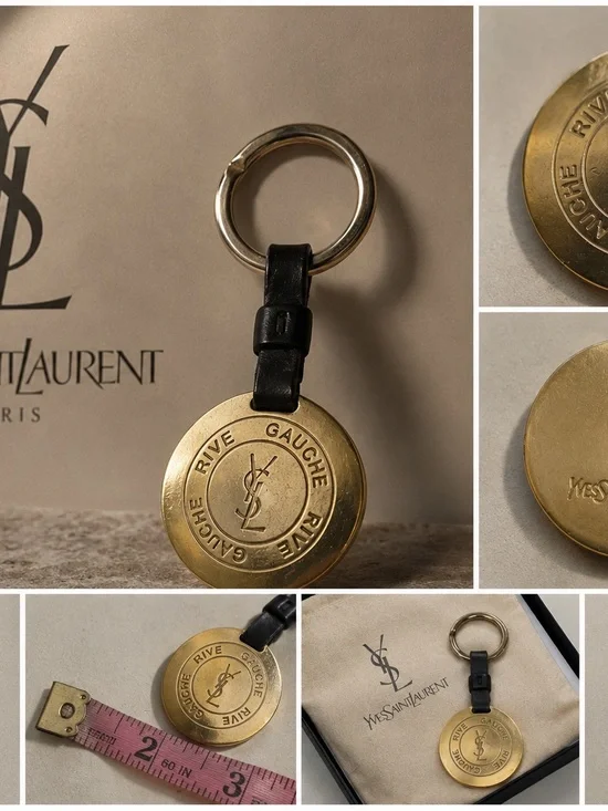 Yves Saint Laurent  Rive Gauche Vintage Rare Key chain