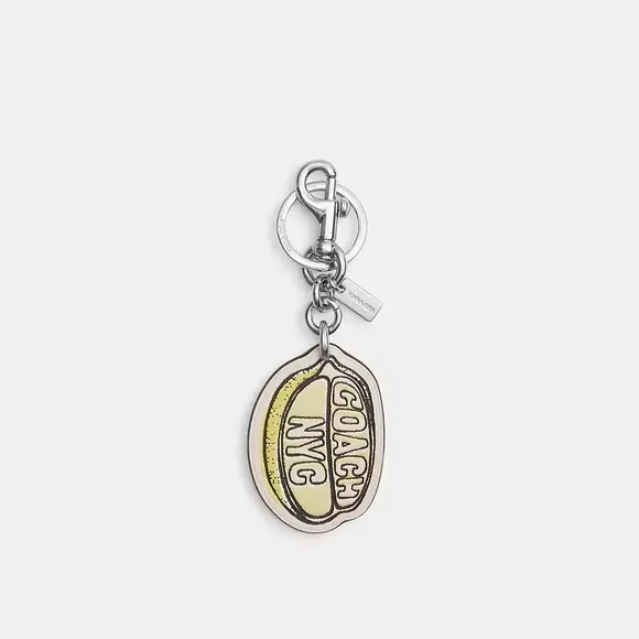 COACH Yellow NYC Keychain Charm