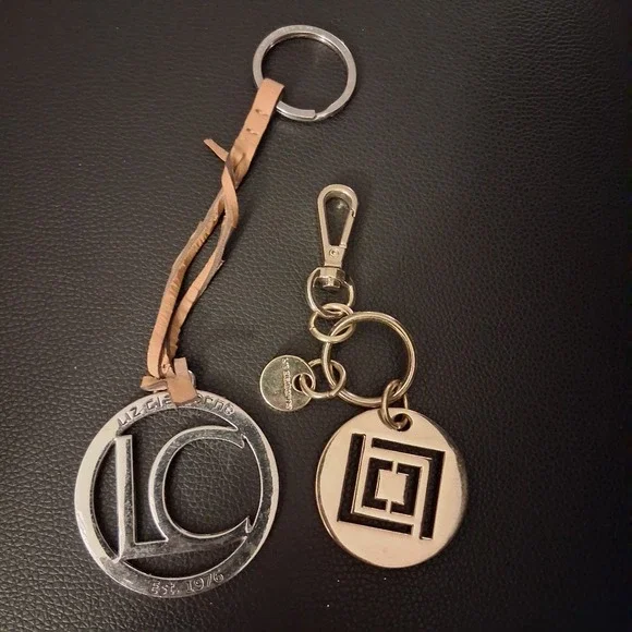 Vintage Y2K‎ Liz Claiborne Bag Fob Charms Keychains Lot Of 2