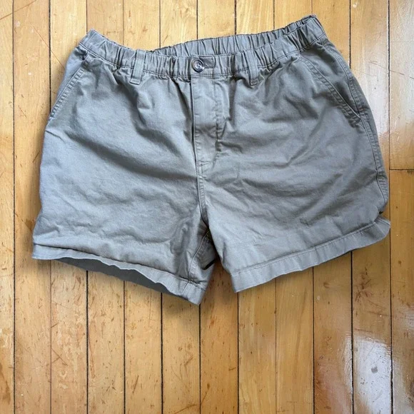 Chubbies Khaki Originals Mens Large Beige 5.5 Inseam Preppy Casual Pull On