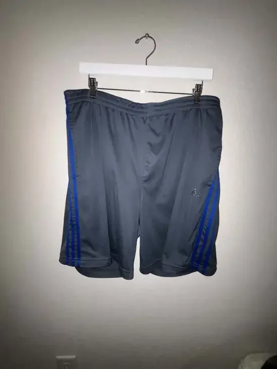 Adidas Climalite Three-Stripe Athletic Training Shorts