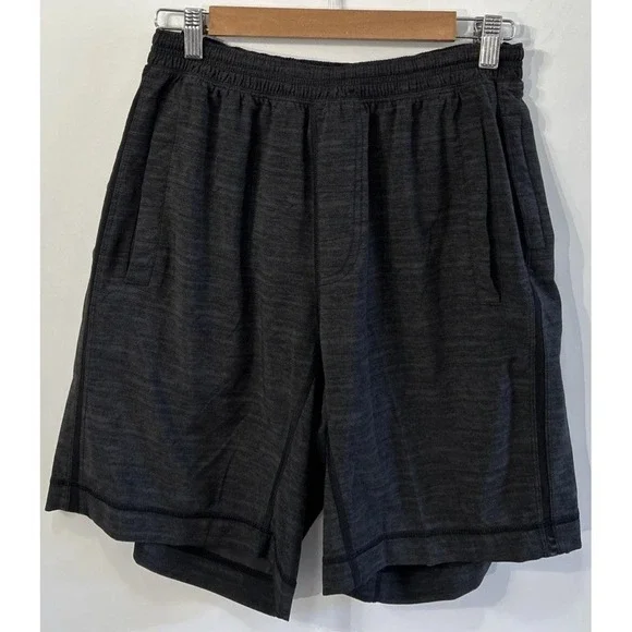 Lululemon Lined Pace Breaker Shorts Men's Medium Black Heather 9