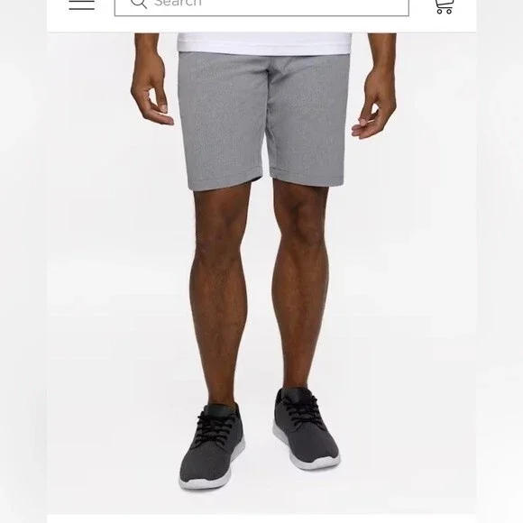 Travis Mathew Beck Shorts in Light Gray 34 NWOT
