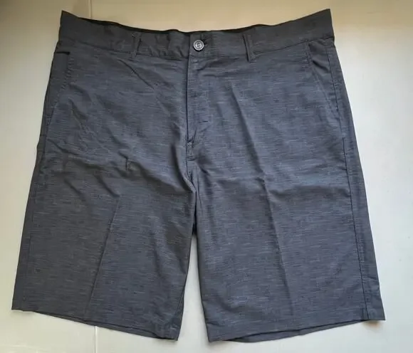 OP Flex 4 Way Stretch Mens Gray Shorts Size 40 Golf Casual Flat Front