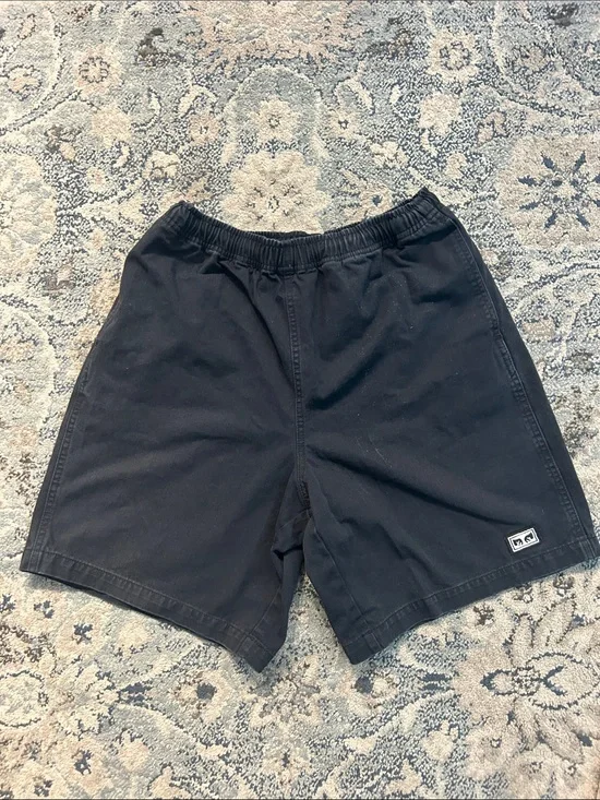 Obey Black Flat Front Men’s Shorts