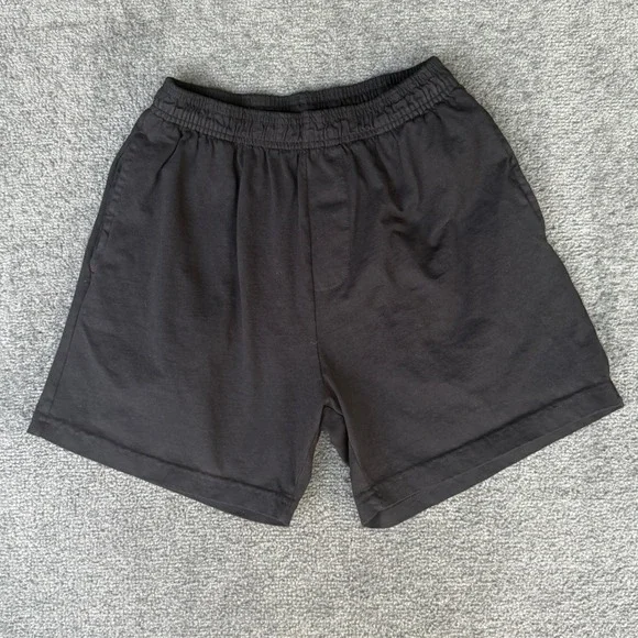 Talentless Mens Black Cotton Elastic Waist Lounge Shorts Size M 3652