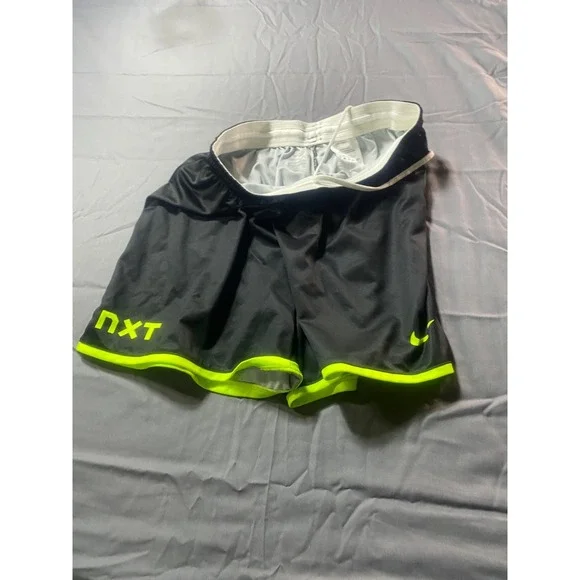 Nike Dri-FIT NXT Soccer Shorts Adult Small Black Volt Athletic Training Running