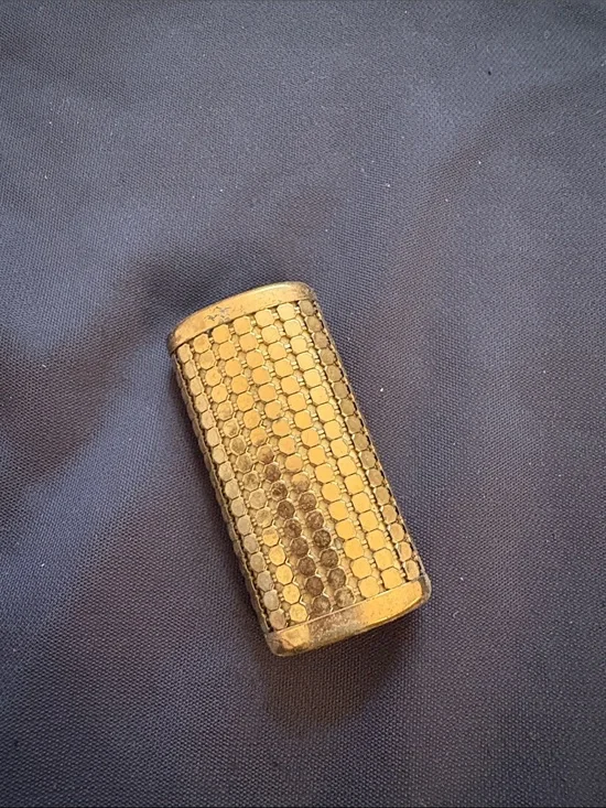 Whiting & Davis Gold Mesh Lighter Case