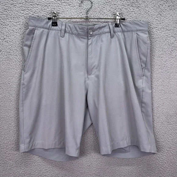 Adidas Golf Shorts Mens 36 Grey Performance Stretch Flat Front Everyday Comfort