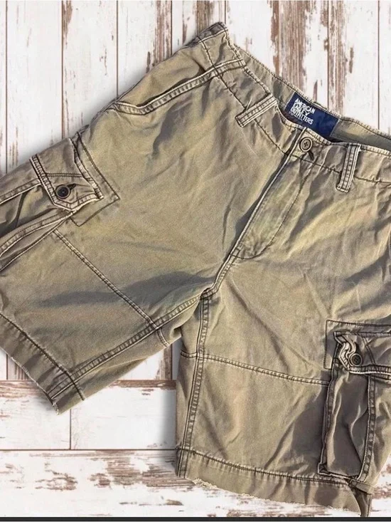 American Eagle Outfitters Olive/Tan Cargo Shorts