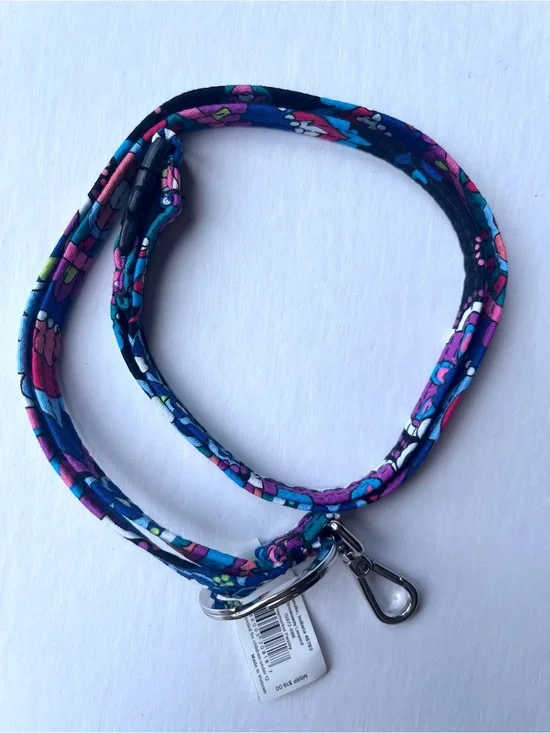 Vera Bradley Haymarket Paisley Breakaway Lanyard NWT Key Holder Clip In