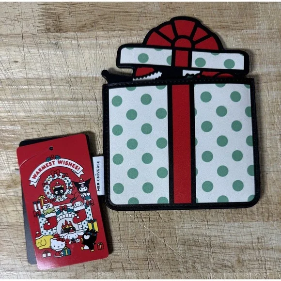 Her Universe Sanrio My Melody & Kuromi Holiday Gift Peeking Cardholder NEW