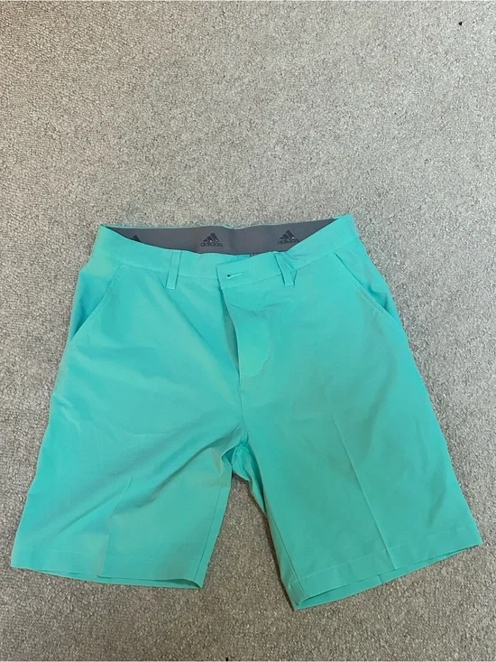 adidas Men's Teal Athletic Golf Shorts