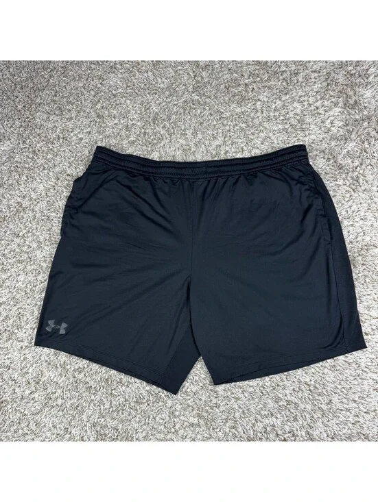 Under Armour HeatGear Athletic Shorts Men’s 3XL Black Fitted Gym Training
