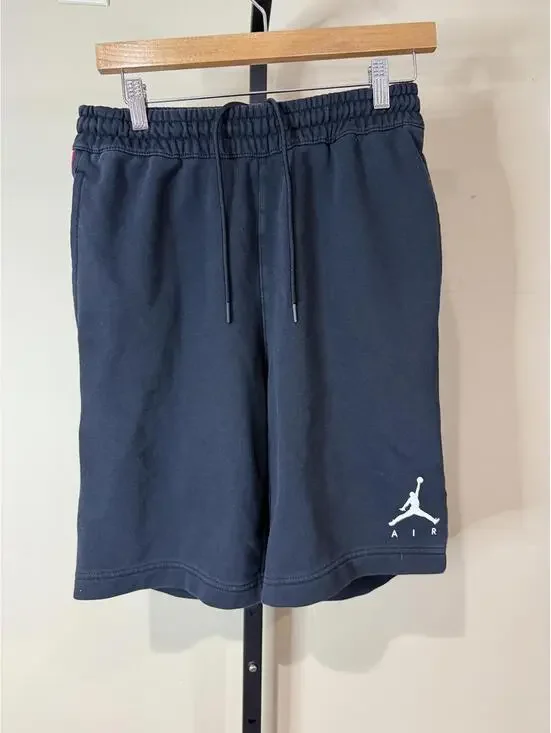 Jordan Men's Black Casual Shorts with Side Logo Tape Small