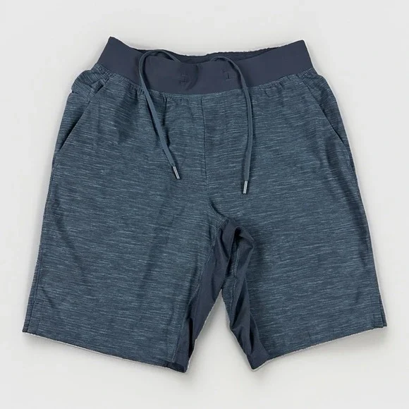 Lululemon Shorts Mens Medium Blue Space Dye T.H.E Linerless Performance LM7AAWS