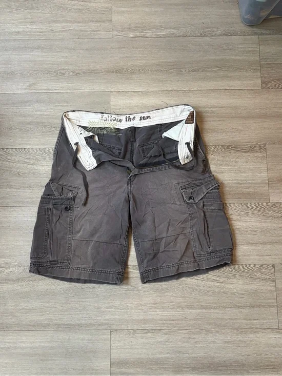 American Eagle Outfitters Men's Cargo Shorts - Charcoal Gray