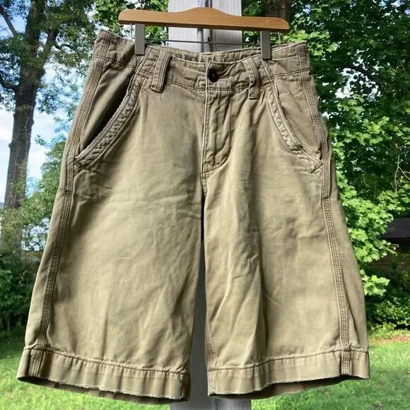 American Eagle Outfitters - Bermuda Distressed Khaki Shorts -  Men's 26