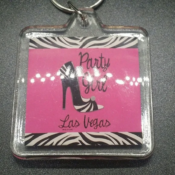 Party Girl Las Vegas Key Chain