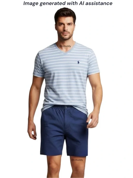 Polo Ralph Lauren XXL navy classic fit cotton shorts