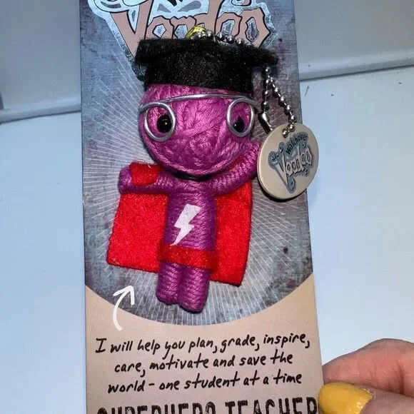 Watch Over Voodoo Superhero Teacher Charm Doll