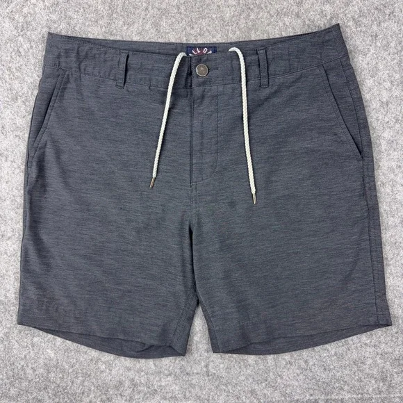 Faherty Shorts Mens 32 Gray All Day Shorts Hybrid Stretch Quick Dry Surf Casual