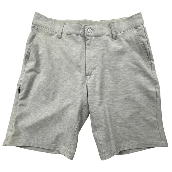 BYLT Mens Kinetic‎ Short Stretch Performance Athletic Golf Large L Gray Heather