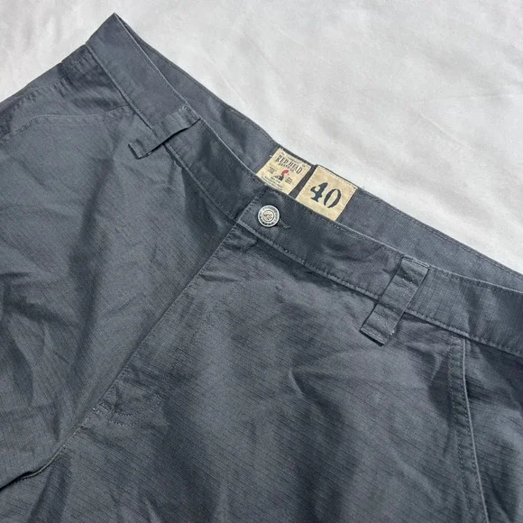 RedHead Mens Cargo Shorts 40 Gray Ripstop Outdoor Hiking Utility Shorts