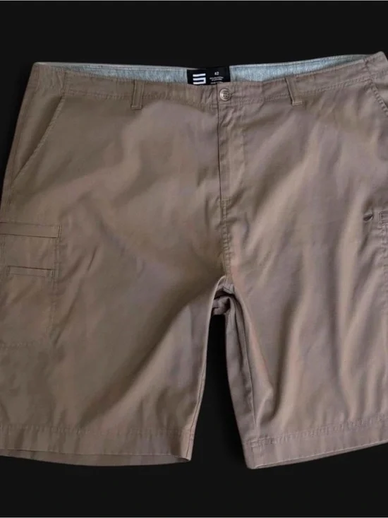 Men’s Cargo Shorts Size 42 Brown Casual Stretch Outdoor Stretch Activewear