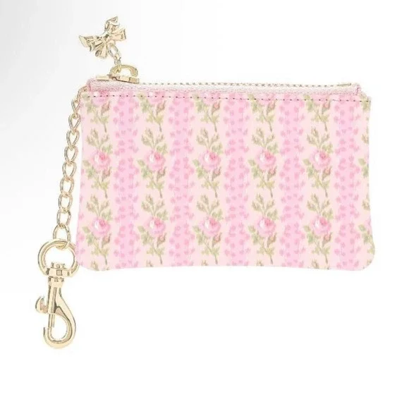 LoveShackFancy x casemate keychain wallet strawberry macaroon new pink