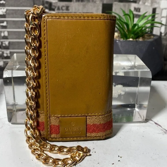 Authentic Rare Gucci Sherry Line Key Case