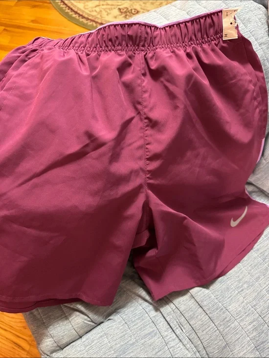 Nike Plum/Pink Running Shorts with Swoosh
